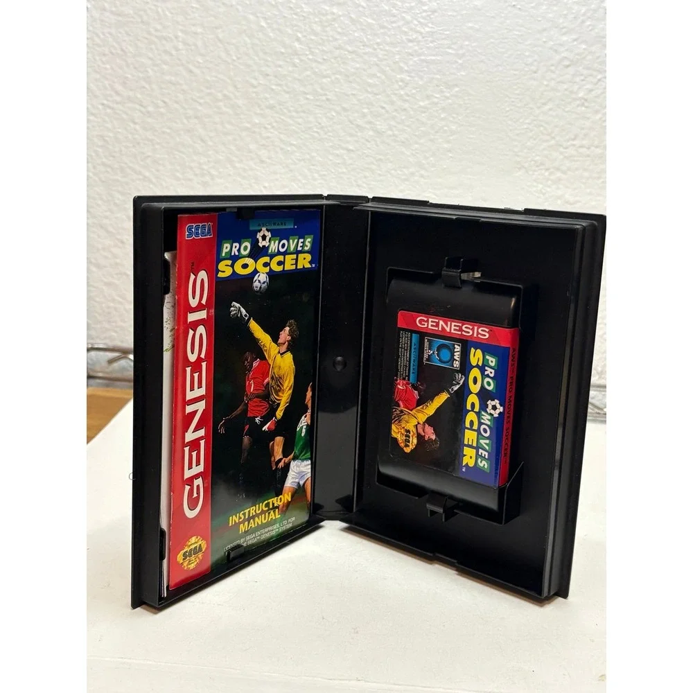Pro Moves Soccer (Sega Genesis, 1994) - Complete In Box (CIB) - Tested & Working